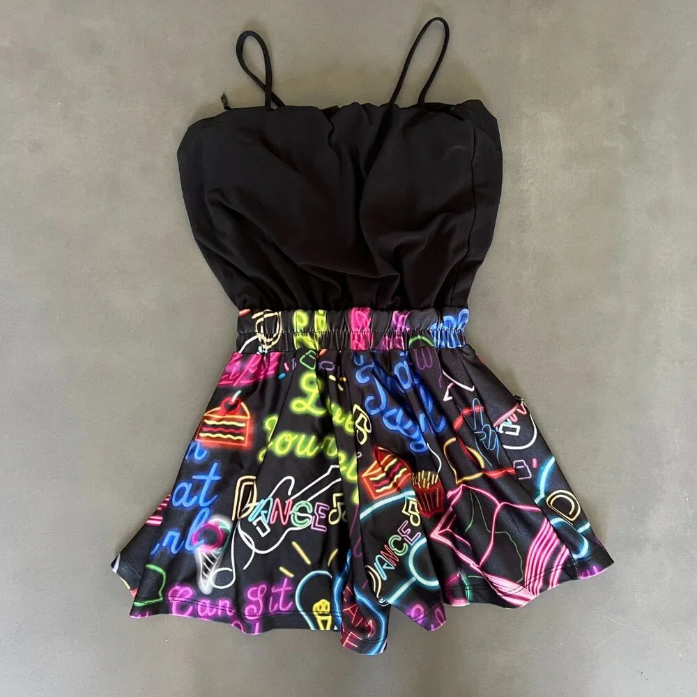 Zara Terez Sleeveless Combo Romper Short Set Girl's Dancer